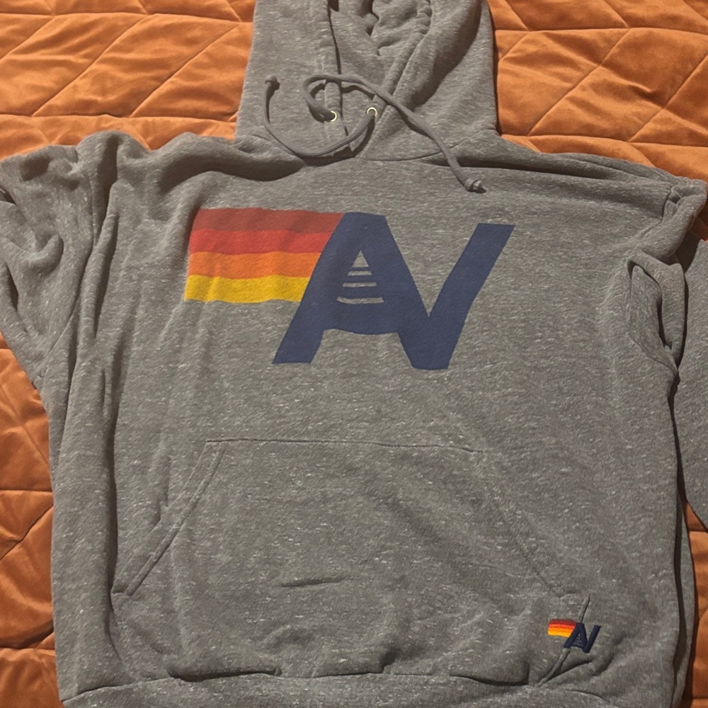 Aviator Nation Gray Hoodie with Logo